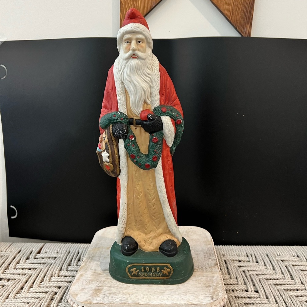 Vintage German Made Russian Santa Claus Holiday Figurine